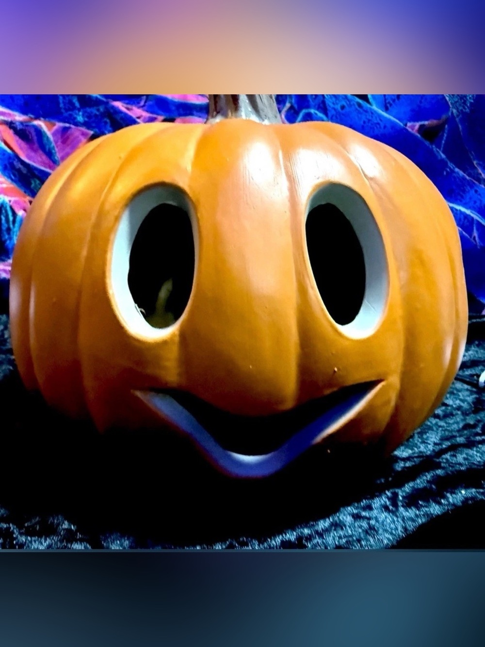 Vintage Pumpkin Jack O Lantern Lighted Halloween Fall Decor - Picture 13 of 14